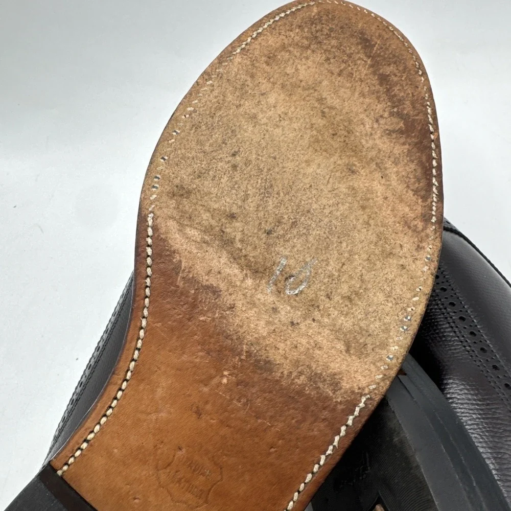 Executive Imperials Wingtip Oxford Dress Shoes Mens 9.5‎ Oxblood Leather Brogue